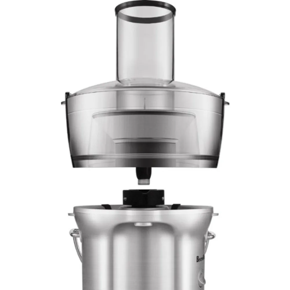 Breville-JUICE Fountain เครื่องคั้นน้ำผลไม้ไฟฟ้าขนาดกะทัดรัด-สีเงิน