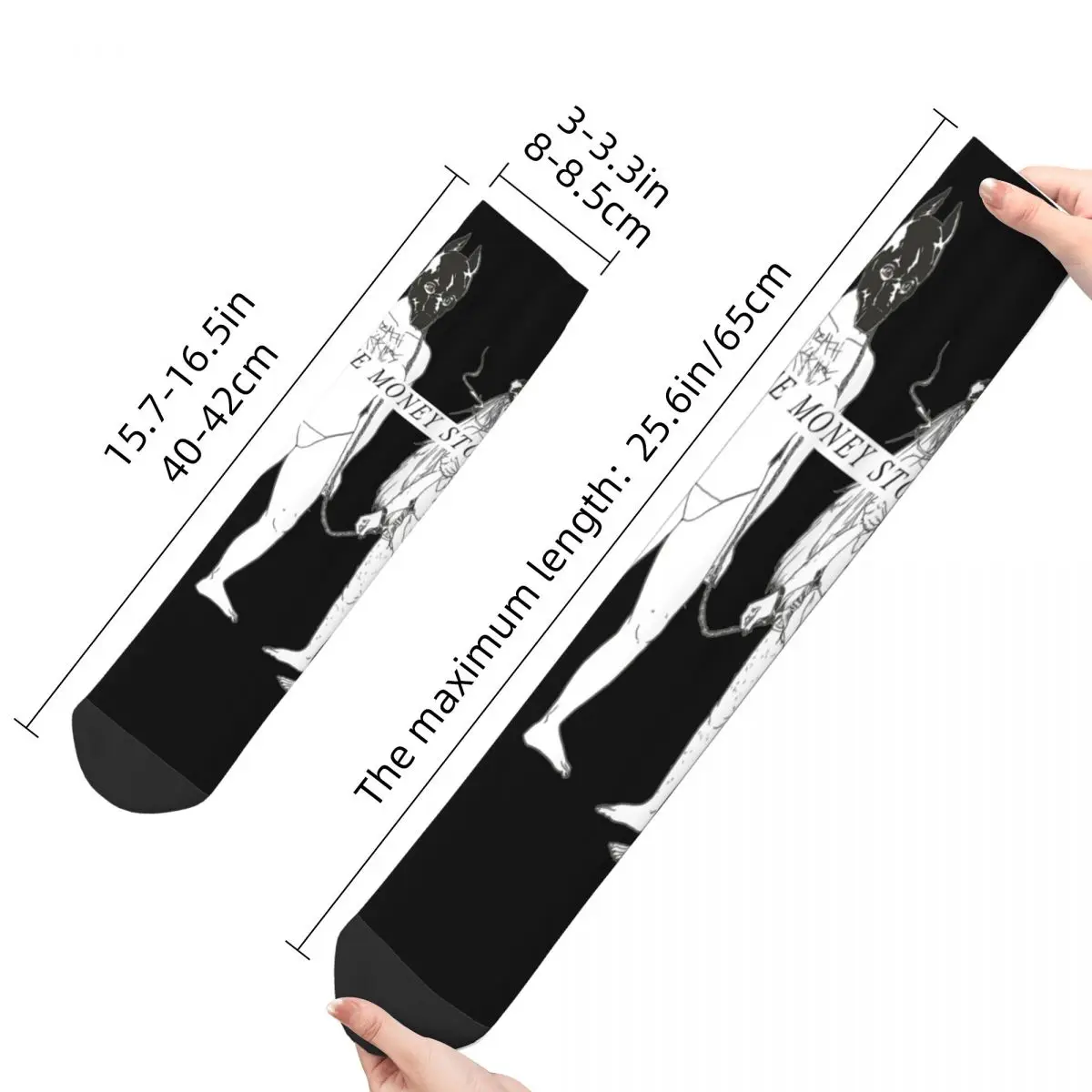 Retro Death Grips The Money Store Cover Basketball Socks Polyester Long Socks for Women Men