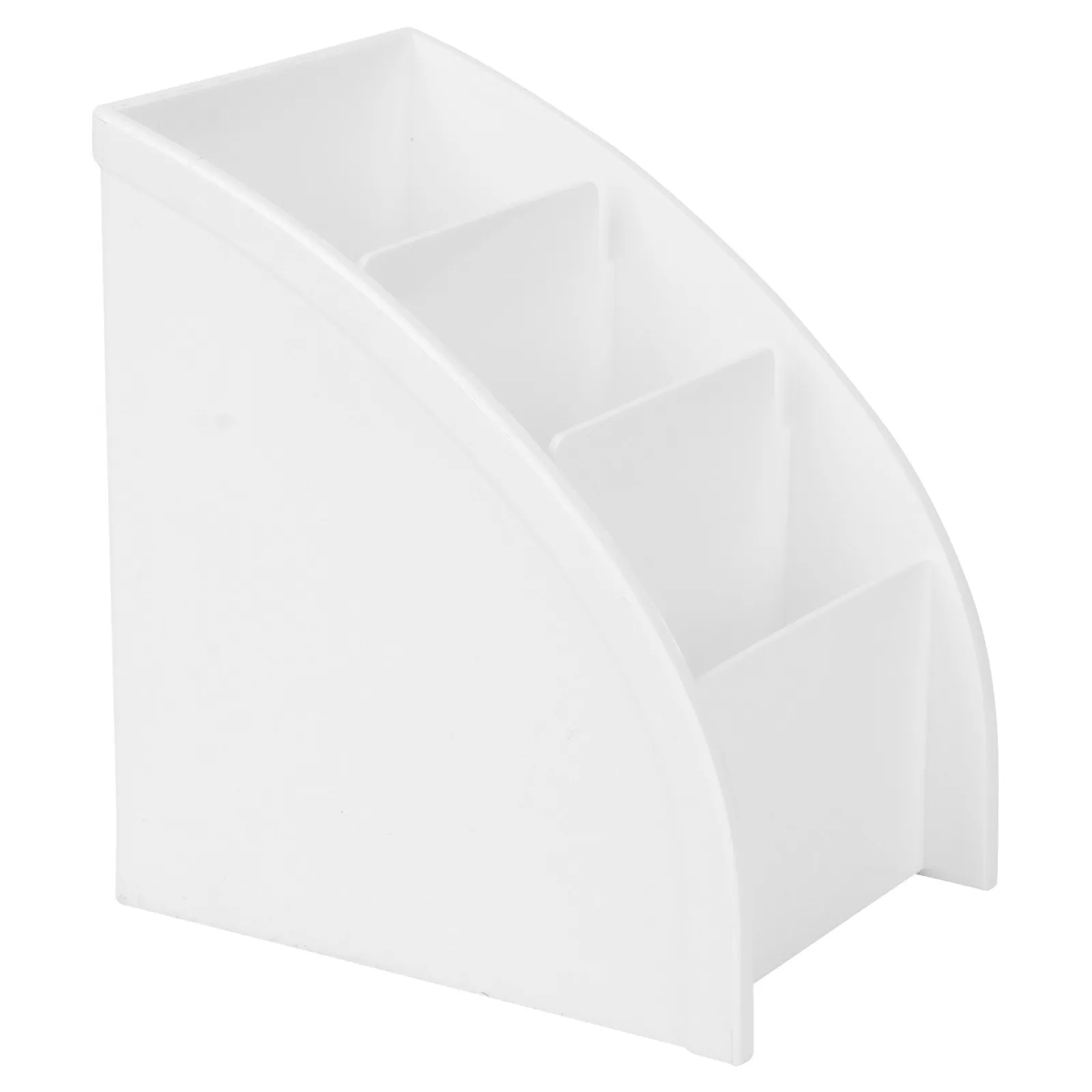 

Пластиковый настольный органайзер белого цвета, современный, для офиса и дома, для пультов, телефонов и канцелярских принадлежностей