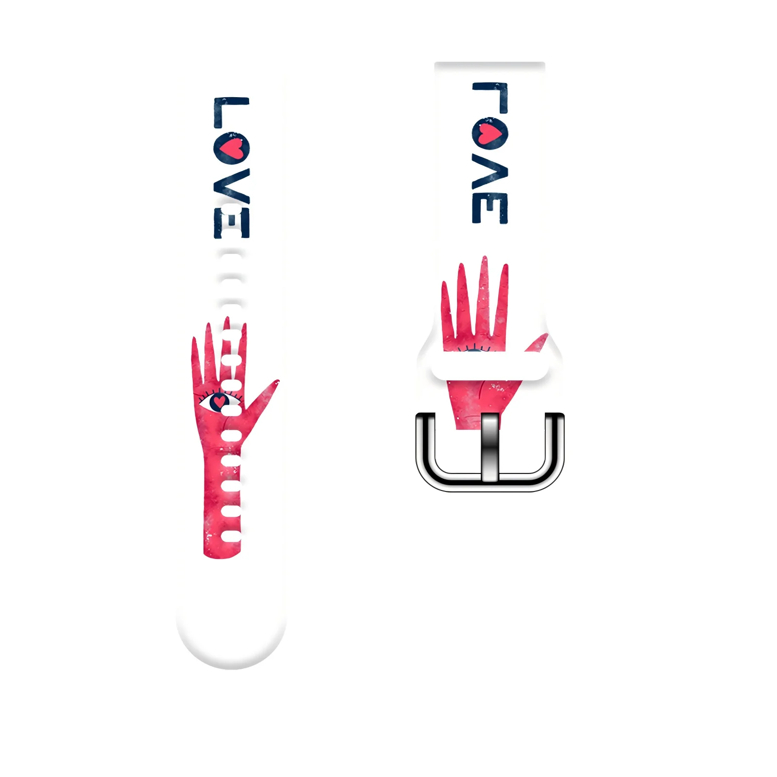 

Valentine's Day Print Strap for Samsung Galaxy Watch 7/6/5/4, 20mm 22mm Universal Band Fits 40mm 44mm Xiaomi Huawei Amazfit