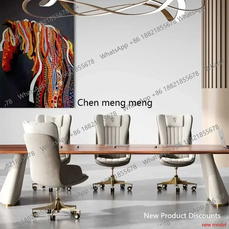 L6080 Modern Large Computer Table Office Luxury Wooden Coffee Desk Computer Table Gaming Home Writing Escritorio Oficina Furnitu