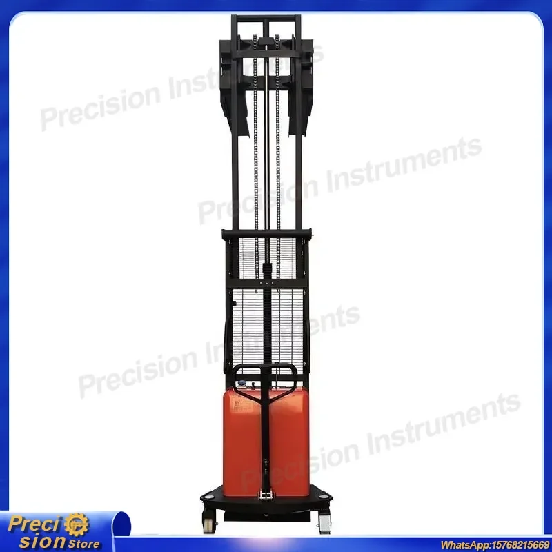 For Hydraulic Forklift Semi Electric High Lift Stacker 2000kg Capacity Jack with Fixed Legs Industrial Pallet Mover Warehouse