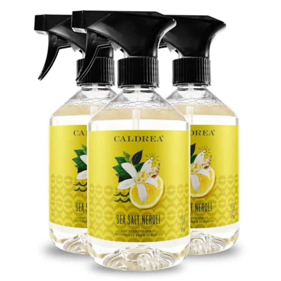 

Caldrea Multi-surface Countertop Spray Cleaner Made with Vegetable Protein Extract Scent 16 oz 3 Pack