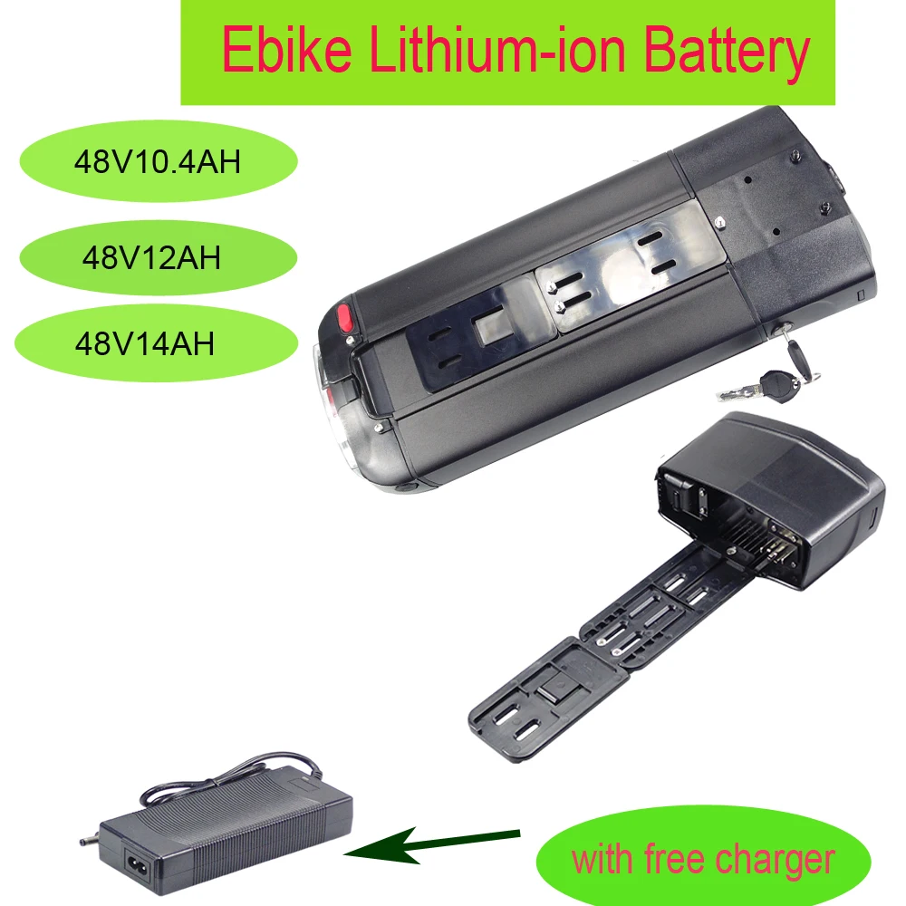 EVELO Galaxy Lux Compass E-Lux Newport Ebike Battery 48V 10AH 11.6AH for Ekletta Naked-R HBBC Electric Step-Thru Electric Bike