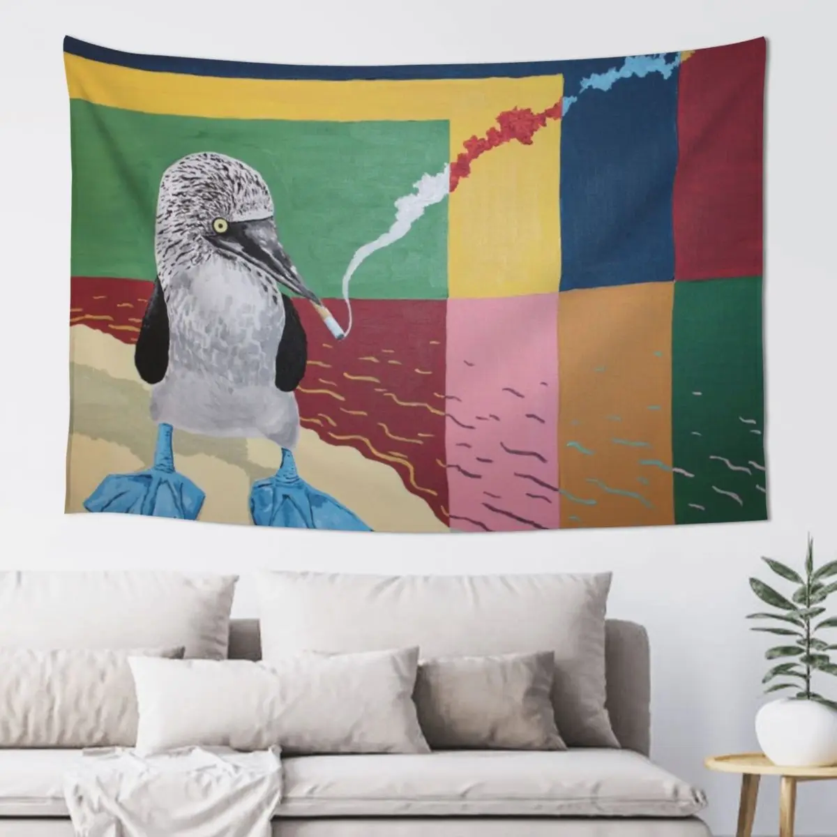 

Birds w/ Cigs (11/12) Tapestry Decoration For Bedroom Decoration For Rooms Home Decorators Wall Coverings Tapestry