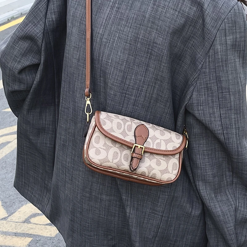 

Популярная классическая женская сумка через плечо, кожаный материал с регулируемым ремешком, большая сумка для ежедневных поездок на работу