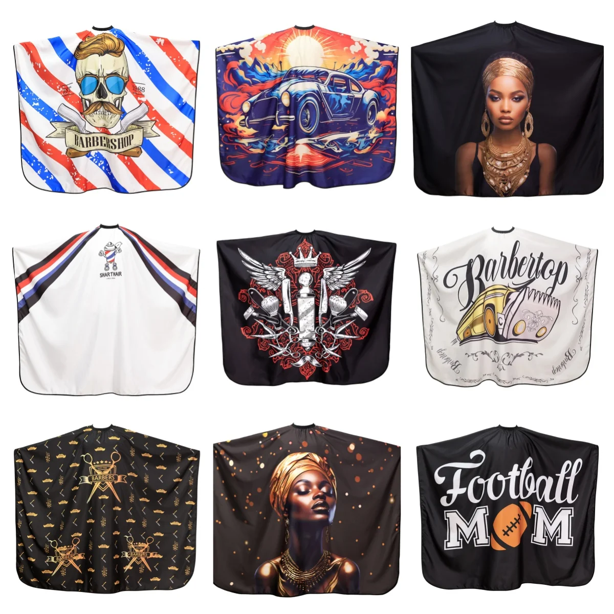 

Professional Barber Haircut Cloth Apron Hair Cut Cape Hairdress Gown Hairdressing Coat Barbershop Salon Supplies Waterproof