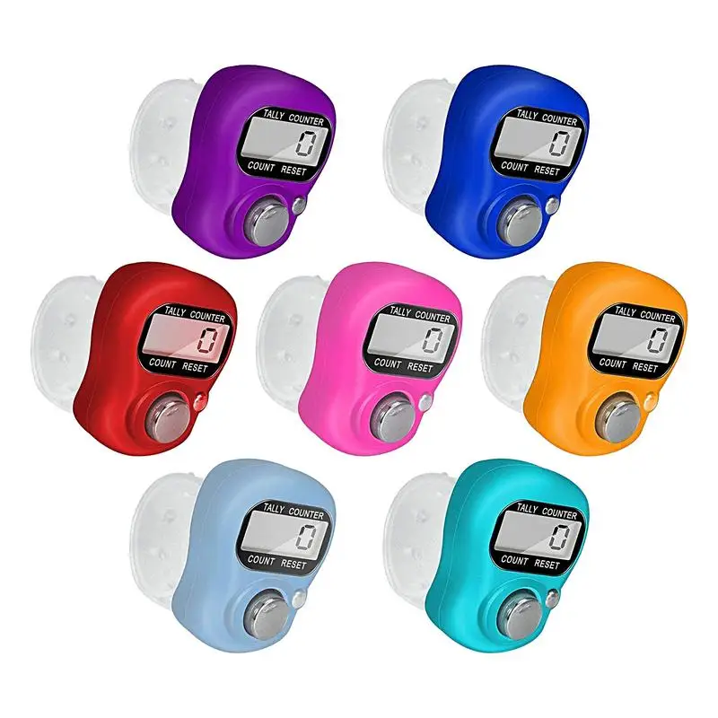 Mini Finger Counter Electric Digital Display Finger Ring Tally Counter Hand Held Knitting Row Counter Clicker golf Marker Counte