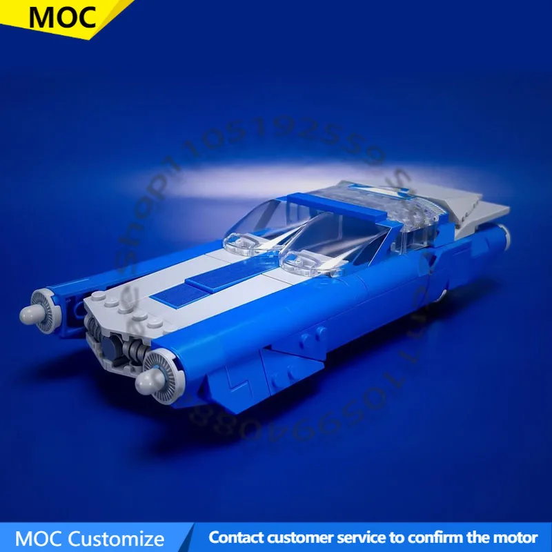 473 PCS Speed King The Fantasticar MOC Customize Modular Building Block Creative Design Design Simple DIY Toy Christmas Gift