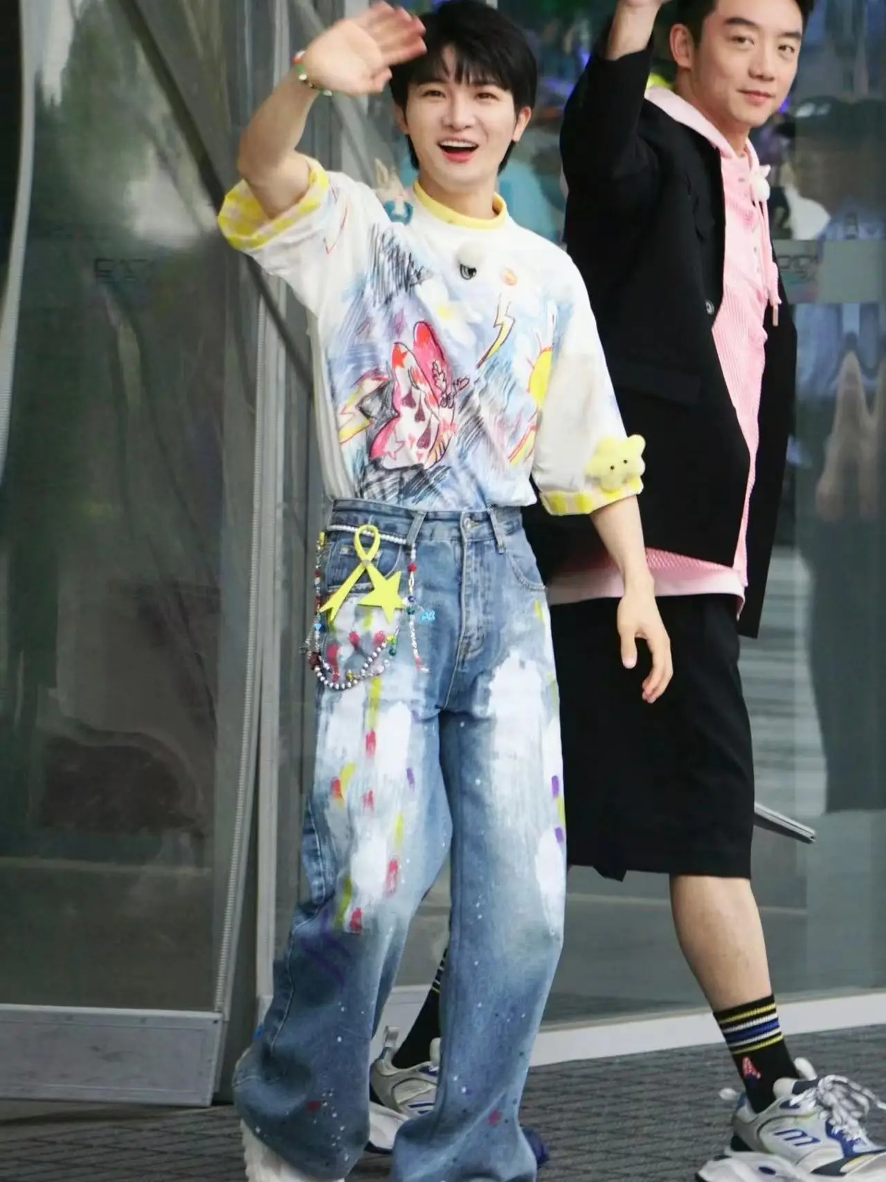 

Мужские джинсы в стиле ретро-американский фити-дизайн, свободные широкие брюки с прямым кроем, модные, на все сезоны