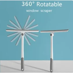 360 Degree Rotatable Glass Wiper Shower Squeegee Window Squeegee Scraper Cleaner Mirror Scraper Household Cleaning scraper tool