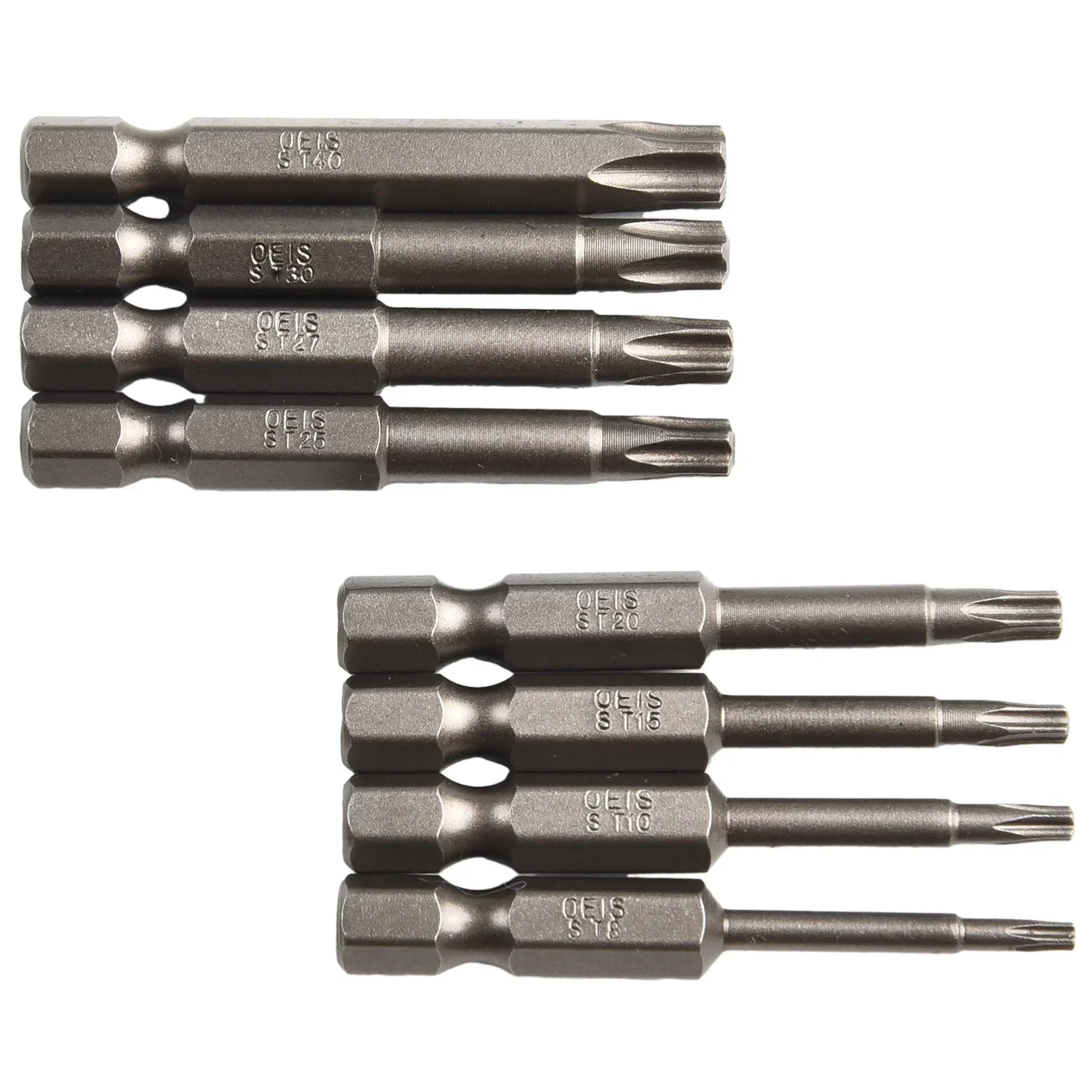 Imagem -04 - Estrela Brocas Chave de Fenda Torx Bit Conjunto Hex Shank Chave de Fenda Magnética Cinco Pontas T8-t40 Ferramentas Manuais Peças