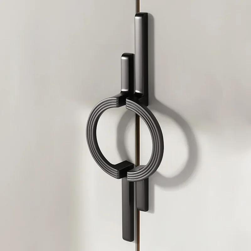 Eenvoudige en stijlvolle kasthandgreep van zinklegering, hoogwaardige gekoppelde ronde kastdeurgrepen, verborgen ladeknoppen, kledinghaak