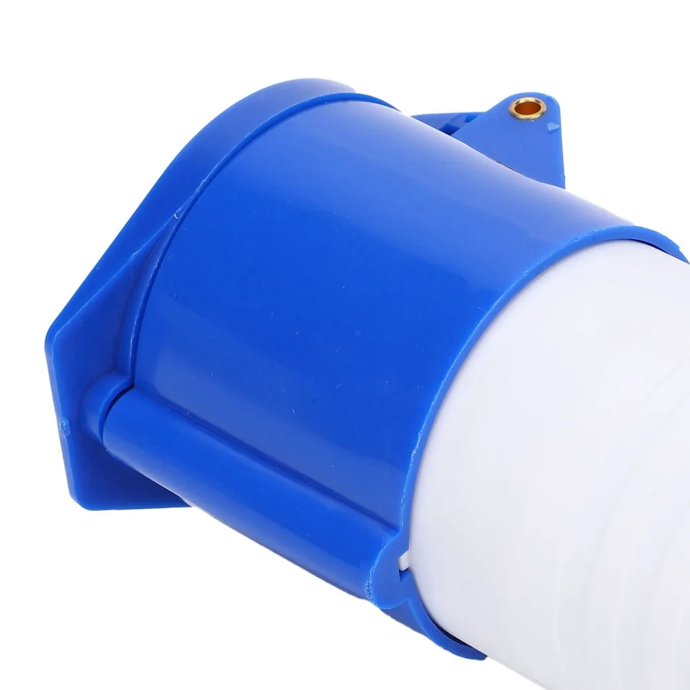 

2 Pcs 3Pin SinglePhase Industrial Plug Connector 32A 220-250V Brass Rod Industrial Power IP44 Blue Power Plug Set Docks