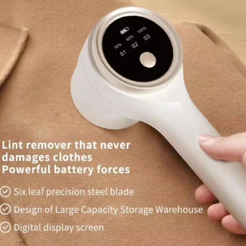 

Lint Remover for Clothing Electric Pellet Fluff Remover Rechargeable Portable Fabric HairBall Shaver Removes Lint from Clothes