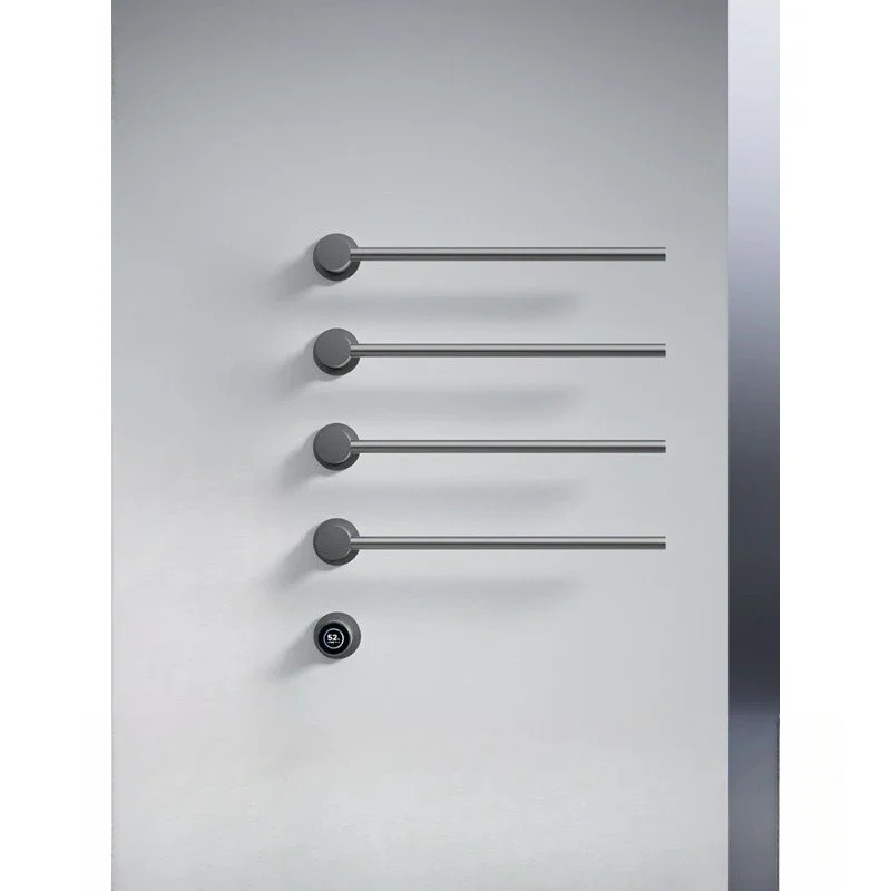 Electric towel rack, intelligent heating drying rack, pre-embedded copper minimalist bathroom for home use