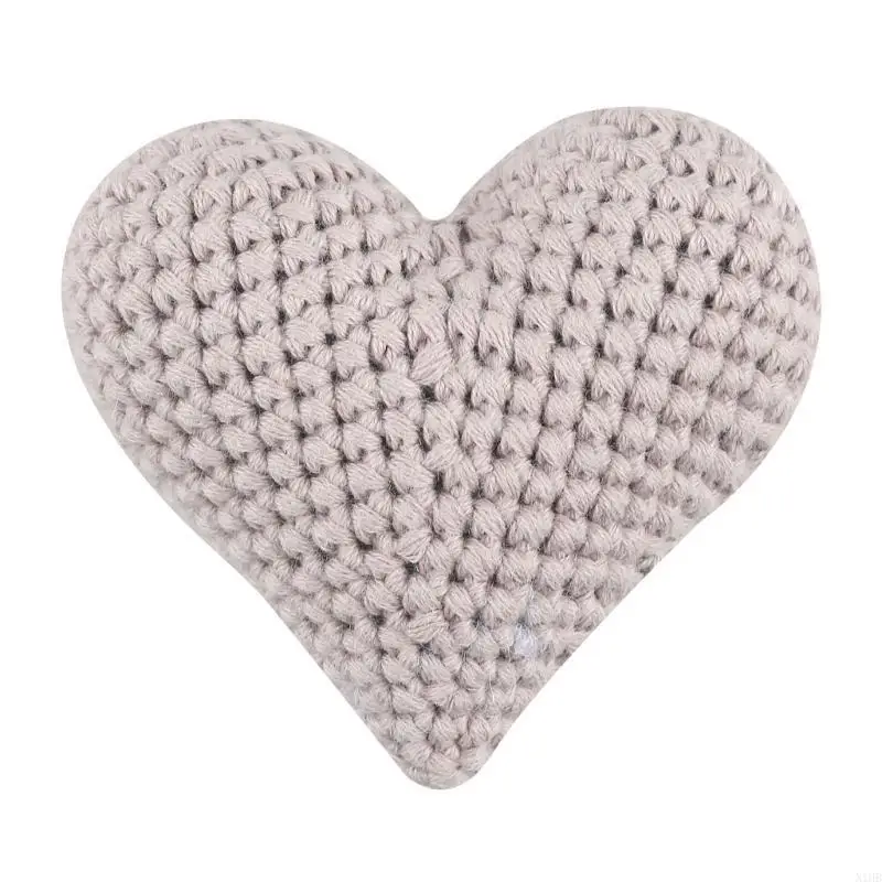 

Upgraded DIY Baby Pacifier Chain Hearted-shaped Crochet Knitting Beads for Pacifier Baby Photograph Props Durable