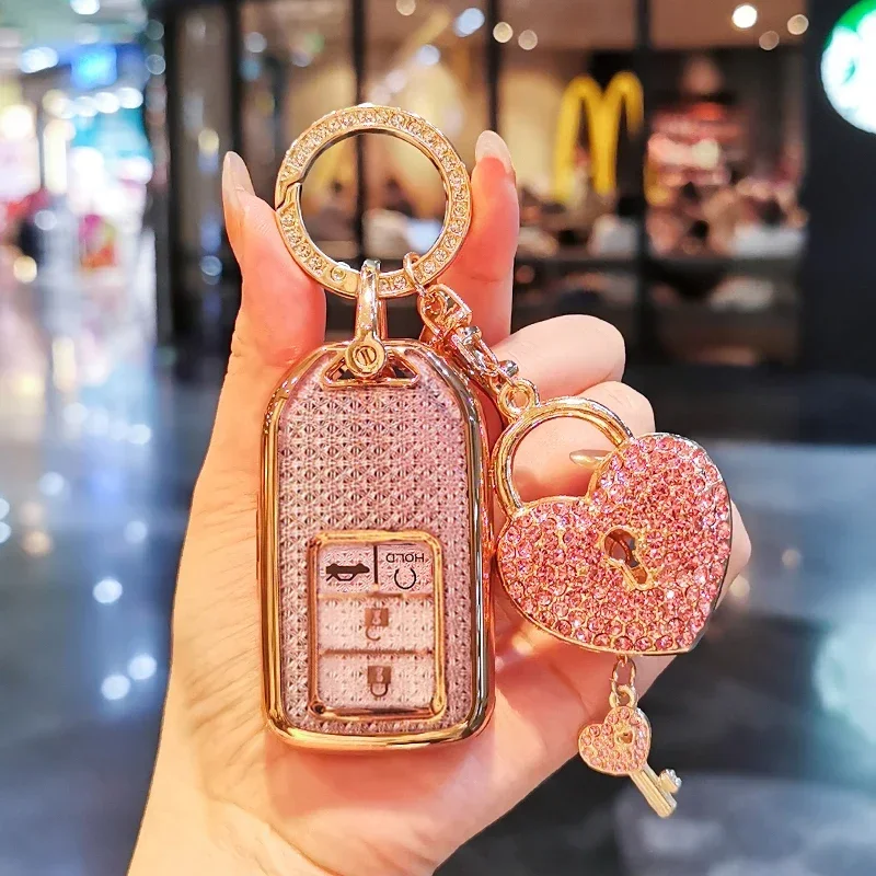 

Suitable for Honda Keycase Civic Accord CRV Avancier URV Spirit Envix Inspire Breeze Keycover Keyshell Keychain Car Buckle