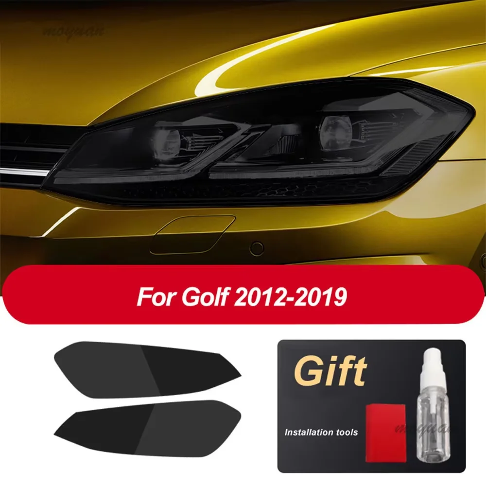 

Для Volkswagen VW Golf 7 MK7 2012-2019 аксессуары автомобильные фары оттенок черная защитная пленка прозрачная наклейка из ТПУ защита