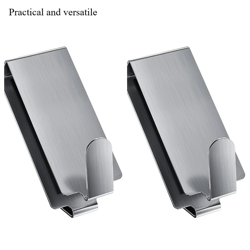 

2/4Pcs Pack Shower Door Hooks Casual Style Easy Install Door Mount Hangers for Bathroom Glass Doors No-Drill Adhesive