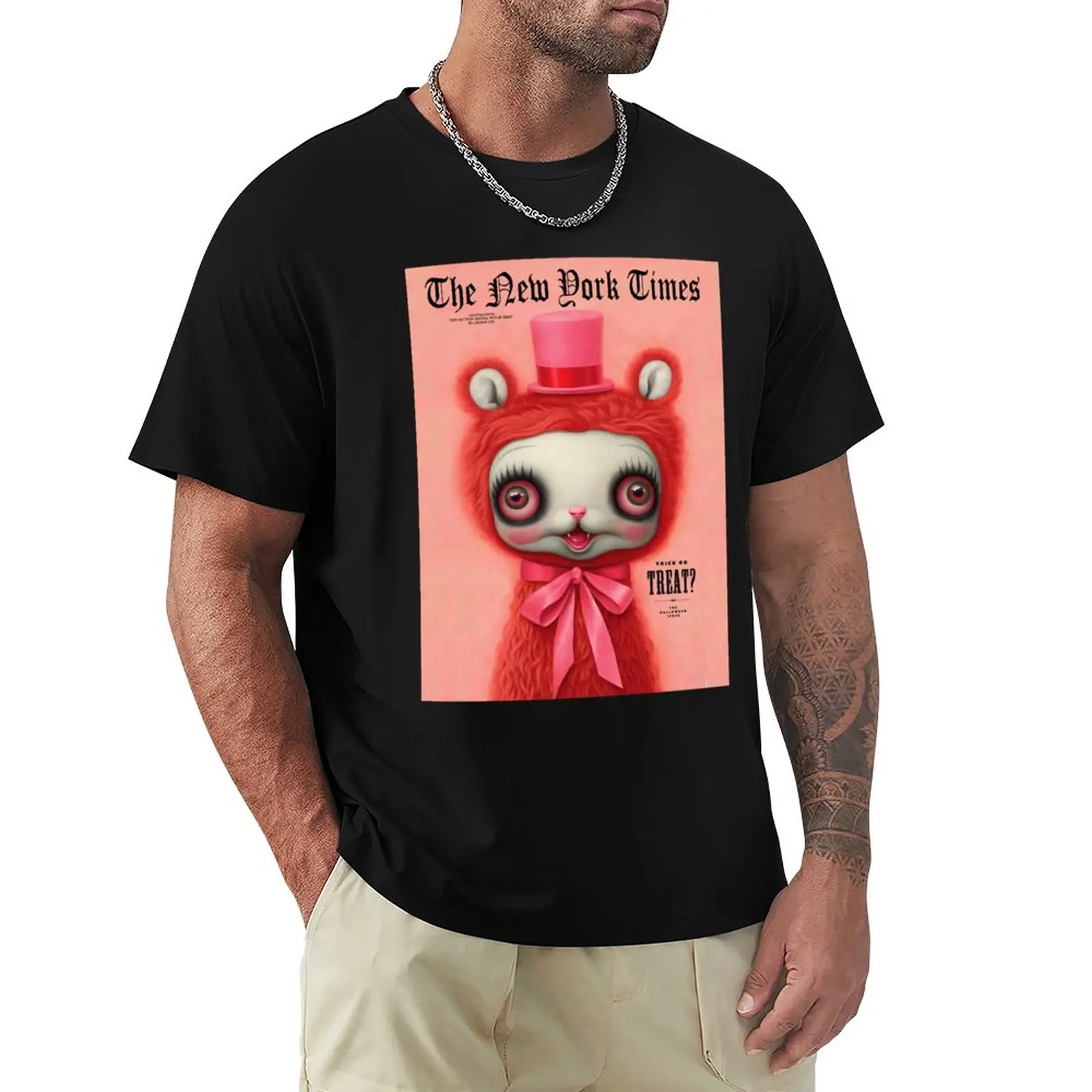 Boy Who Loves Tricky Music Band Pink Mark Ryden Years Old Birthday T-Shirt blacks cute tops Men's t-shirt