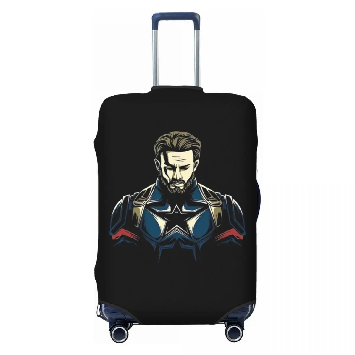 

Капитан Америка чехол для чемодана с 3D принтом практичная деловая защита аксессуары для багажа отпуск