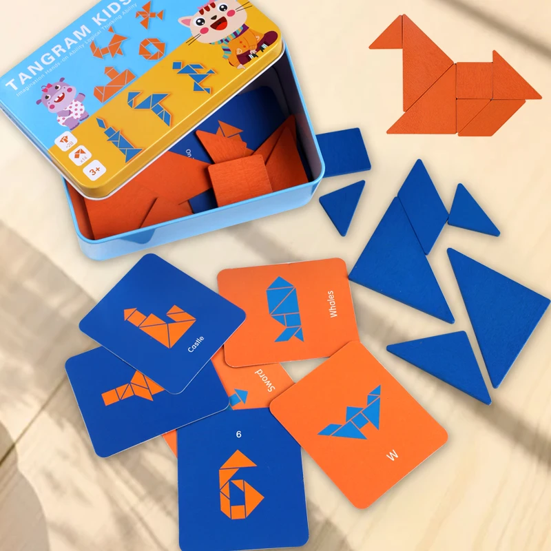 Crianças cérebro teaser brinquedo educativo com caixa de lata armazenamento mão-olho coordenação trens brinquedo perfeito entretenimento de viagem para crianças