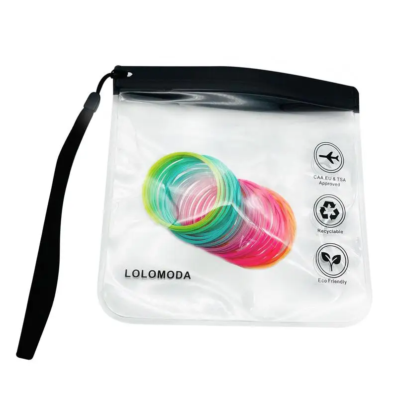 Clear Cosmetic Bags With Zipper Cosmetic Bag Make Up Organizer EVA Transparent Toiletry Bags Cosmetic Organizer With Zipper &