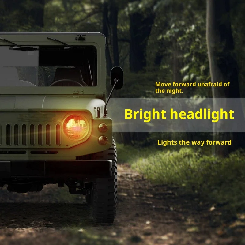 Nuevo Wpl C-84 2,4g simulación de tracción en las 4 ruedas coche de escalada modelo coche de juguete con Control remoto con luz para regalo de niños