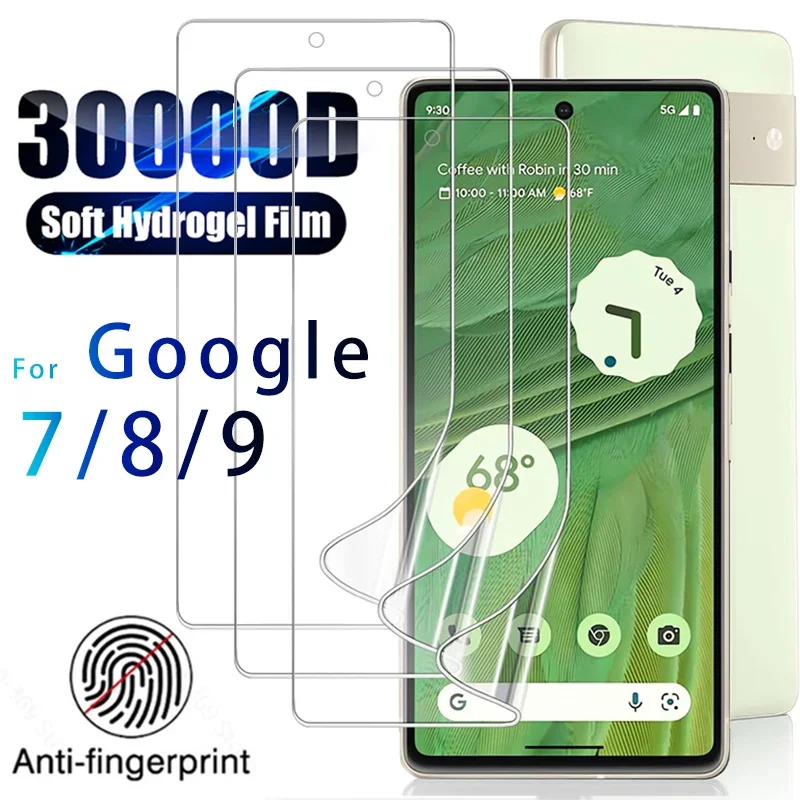 

1-4 шт. гидрогелевая пленка с полным покрытием для Google Pixel 9 XL 8 7 Pro 7A, мягкая прозрачная пленка из ТПУ против царапин для Pixel 9 8