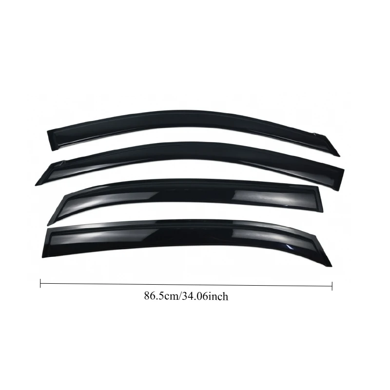 Car Side Window Wind Deflectors Rain Guards for Geely EX2/ Geely Xingyuan 2024-2026 Double Cab Weathershield Sun Visor
