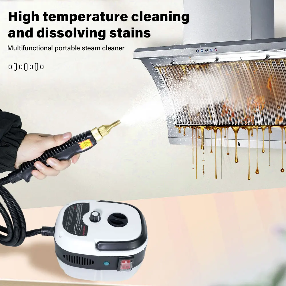 Pulitore a vapore Sterilizzazione ad alta temperatura Pulitore a vapore per auto Aria condizionata Cappa da cucina Spina europea per la casa / Spina americana