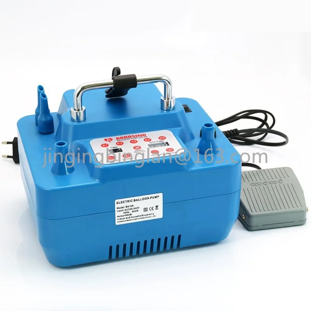 Electric Balloon Pump 800W With Timer Dual Holes Professional Inflator With Memory Function Foot Switch 800W