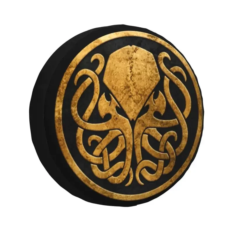 Custom Call Of Cthulhu Spare Tire Cover for Toyota RAV4 Jeep RV SUV 4WD 4x4 Lovecraft Monster Movie Car Wheel Protector Covers