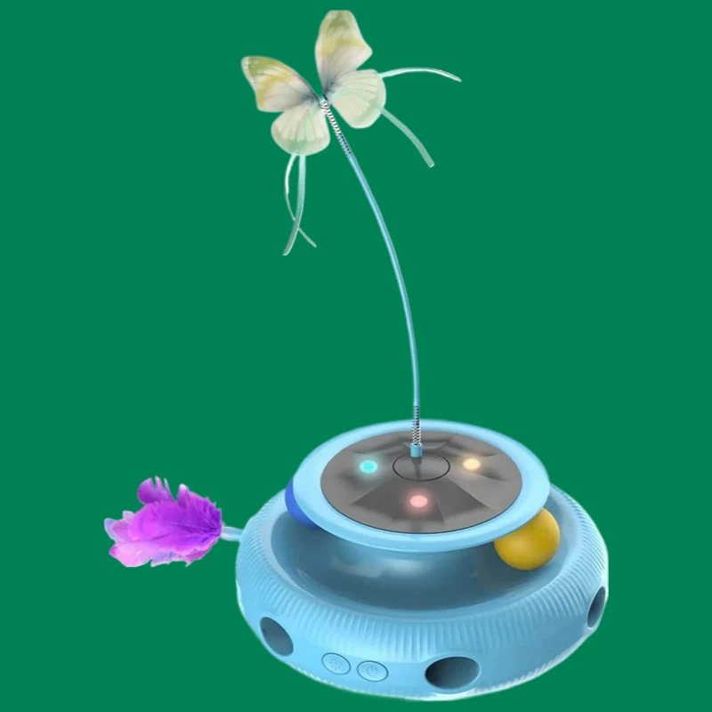 

2026 New Multifunctional Electric Cat Toy Automatic Intelligent Interactive Toy for Cats Boredom Relief