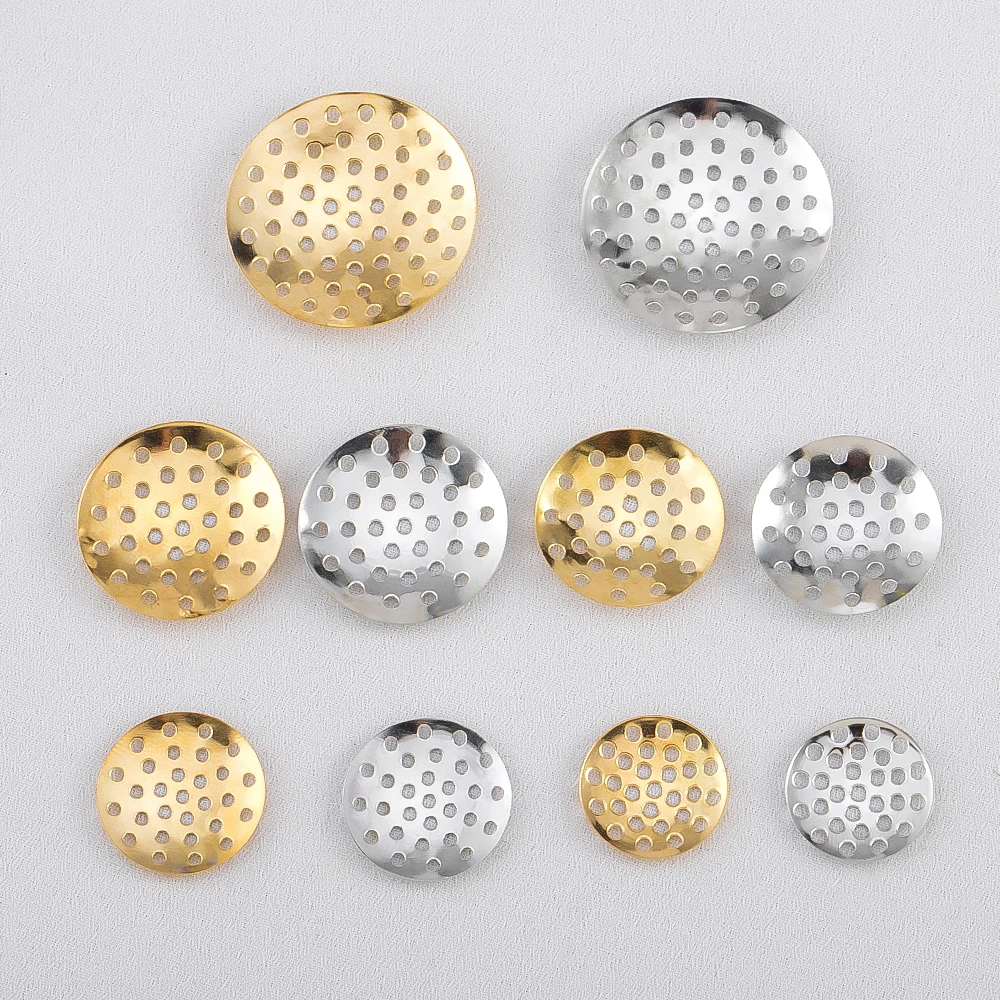 50pcs 14mm-25mm Brooch Base Brooches Bouquet Metal Disk Shell Flower Cabochon Bezel Round Blank For Diy Jewelry Making Wholesale