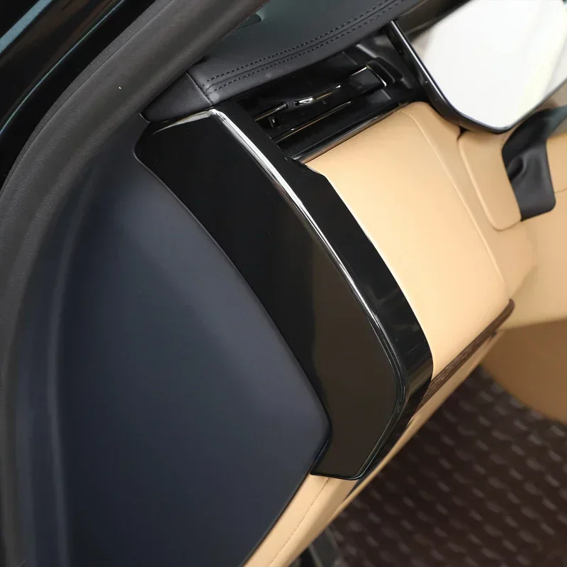 

Для Land Rover Range Rover Vogue 2023: накладка на боковую рамку приборной панели из АБС-пластика под карбон, аксессуары для интерьера