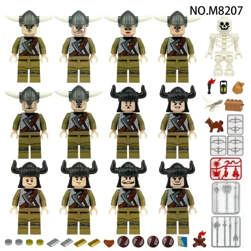 Antike römische Mittelalterritter, Bausteine, Figuren, Spielzeuge, Minifiguren, humanoide Puppen, Spielzeuge, Geburtstagsgeschenke. – Detail 27