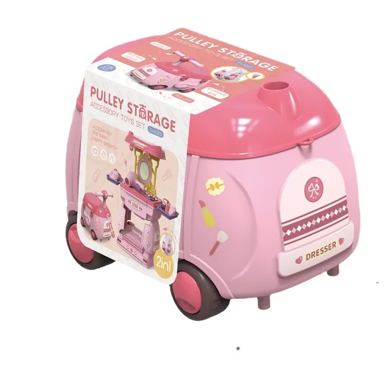 Mini pulvérisateur de cuisine de simulation pour enfants, outils cosmétiques, chariot de rangement alertes onal Cross House, jouets de docteur, 2 en 1