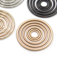 HENGC Large Round Metal O Ring Buckles Clasp Web For Leather Belt Shoes Bags Garment High Quality Sewing DIY Crafts Wholesale 5