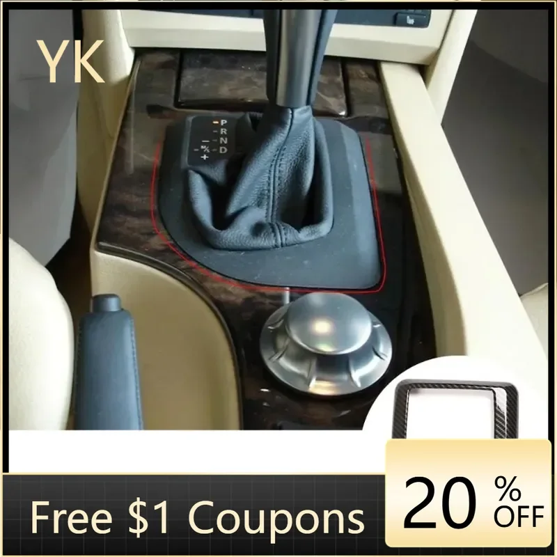 

Для BMW 5 серии E60 2004-2007 ABS углеродное волокно автомобильная рамка переключения передач панель крышка декоративные интерьерные автомобильные аксессуары