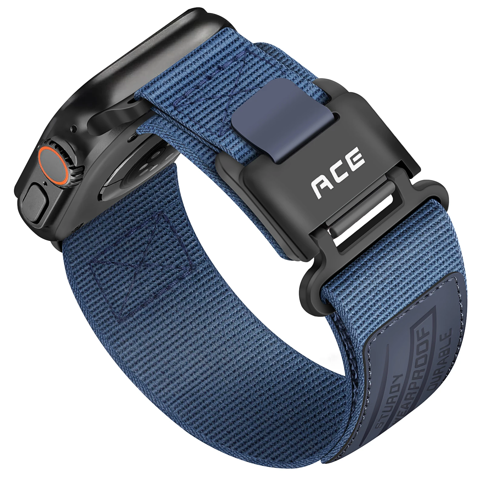 Magnetverschluss-Nylonarmband für Apple Watch Ultra 49mm 44mm 45mm 46mm für Herrenarmband. Für iWatch Series 12/11/10/9/8/7/6/5/4/3/2/1 – Detail 11