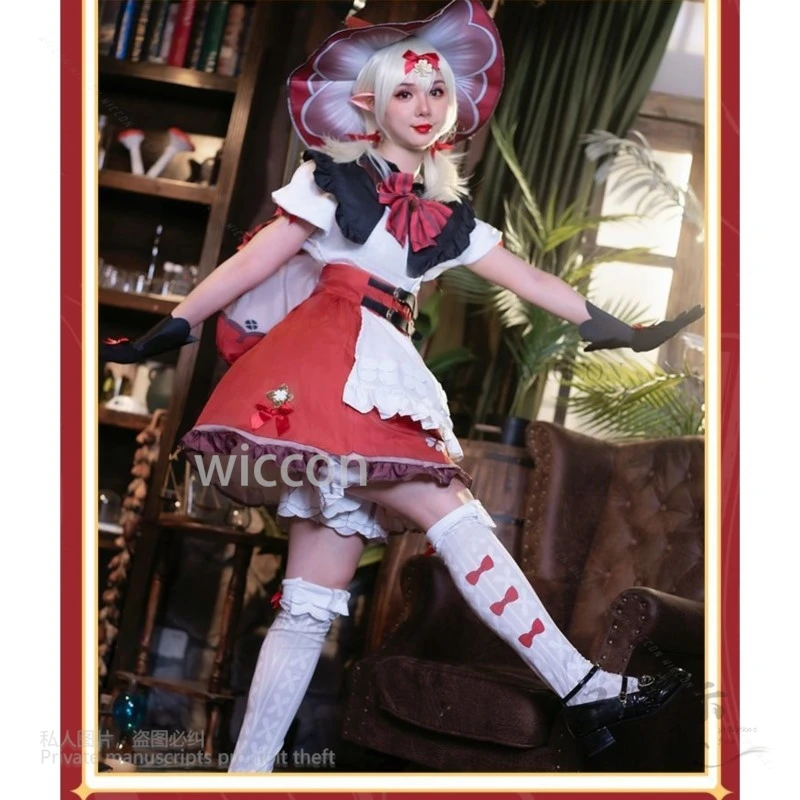 

Аниме-игра Klee Kawaii Witch's Косплей Костюм Верхнее пальто Брюки Носки Реквизит Перчатки Уши Шляпа Лампа Женские парики Хэллоуин по индивидуальному заказу