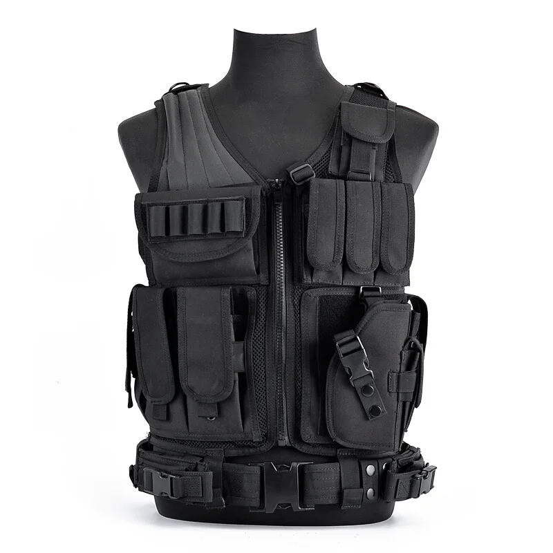 

Lightweight tactical vest - modular design with adjustable shoulder straps for outdoor and security personnel