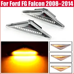 2PCS LED Dynamic Side Marker Turn Signal Light For Ford FG Falcon 2008–2014 Sequential Blinker Light Car Lighting