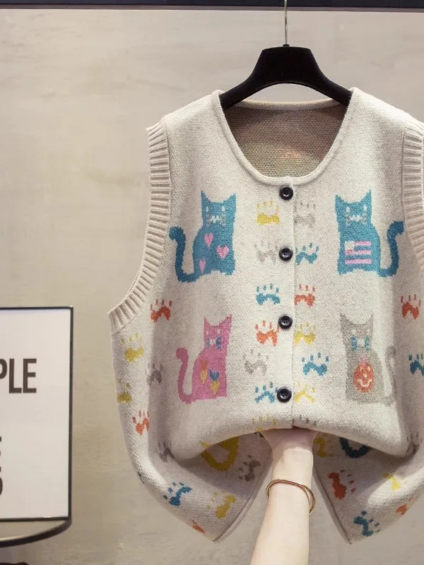 2025, neue Strickweste mit Sle-Muster für Damen, lockere Passform, Svel-runde, offene Strickjacke, trendiges Lagenoberteil