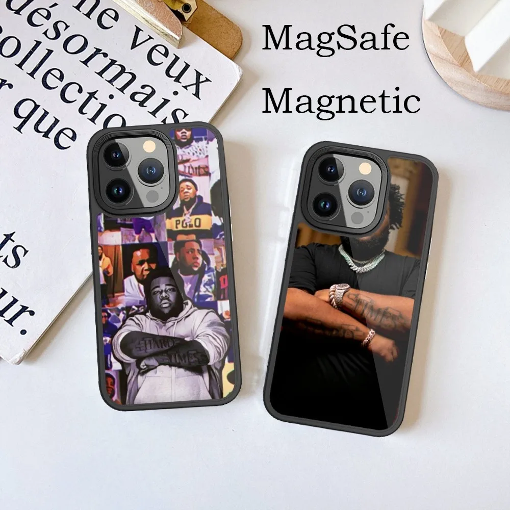 Rod Wave Rapper Phone Case For iPhone 15 14 13 12 11 Pro Max Plus Phone Magnetic for Macsafe Cases Cover