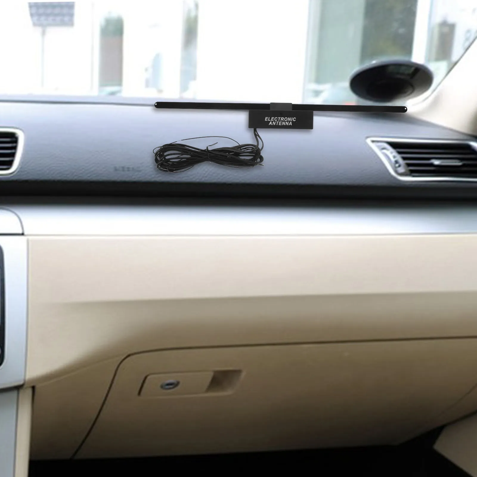 

Универсальный автомобильный усилитель-антенна с встроенным усилителем для четкого приема сигнала, крепление на лобовое стекло, для 12В