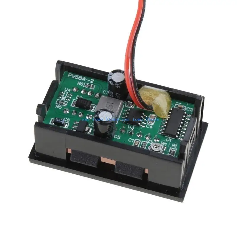 RXJE مقياس الجهد الصغير لتيار مستمر 12 فولت شاشة ديجيتال الفولتميتر جهاز اختبار بطارية لوحة لسيارة دراجة نارية مركبة مزدوجة USB #5