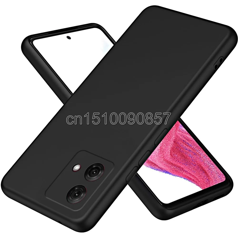 Black Matte Shockproof Soft TPU Case Cover For Motolora Moto G84 G14 G54 G53 G73 G23 G13 Edge 40 Neo G52 G72 Couqe Funda